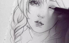 小姐姐铅笔绘画,小姐姐的绘画艺术之旅